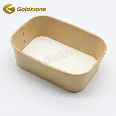 Đồ đựng giấy Kraft hình chữ nhật Đồ đựng súp giấy bền vững Tương thích với môi trường