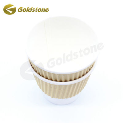 Kết hợp cách điện Kraft Ripple giấy cốc và cách điện cho đồ uống nóng và lạnh