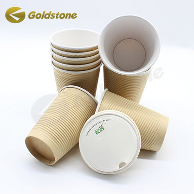 Thể hình hình ròng hình tường giấy Cup Compostable giấy Cup Logo tùy chỉnh cho bao bì thực phẩm