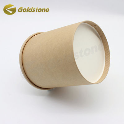 Nhãn hiệu tùy chỉnh Bảng giấy Yogurt Cup Eco Friendly Logo tùy chỉnh Cốc kem cho đồ uống nóng