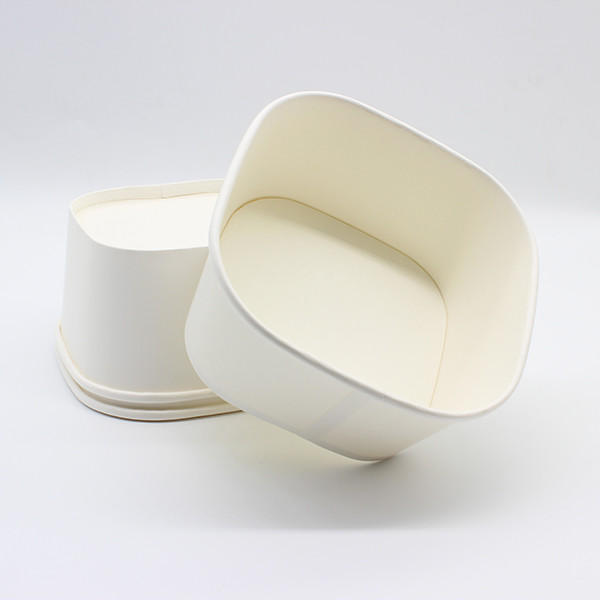FDA Square Eco Friendly Takeaway Food Container Tùy chỉnh đồ ăn đóng gói Quảng trường Bowl giấy 1