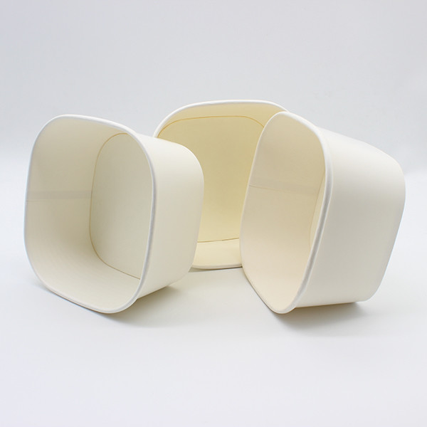FDA Square Eco Friendly Takeaway Food Container Tùy chỉnh đồ ăn đóng gói Quảng trường Bowl giấy 0