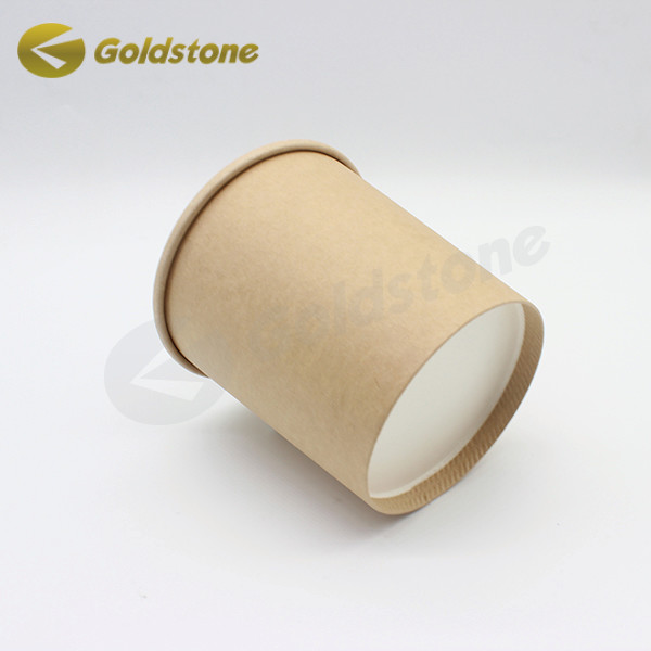 8oz Cold Drink Cup Yogurt Paper Cups Cúp giấy Kraft kích thước tùy chỉnh 0