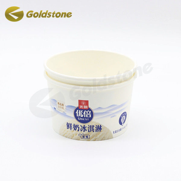 Chất liệu thực phẩm giấy Ice Cream Bowl 8 oz Ice Cream Container Various Paper Weights 0